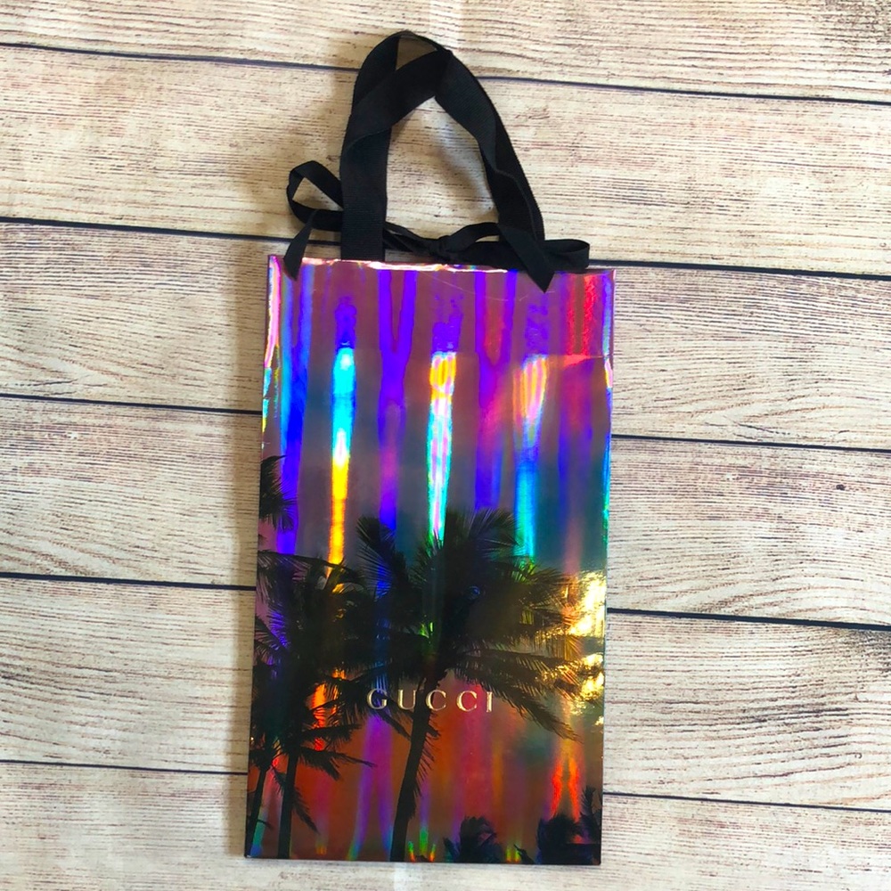 Limited edition holiday GUCCI shopping bag